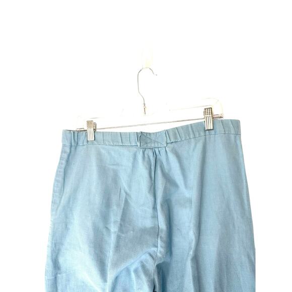 Christian Dior Actifs Pants Women's Blue Basic Casual Pull On Cropped Medium - Picture 5 of 11